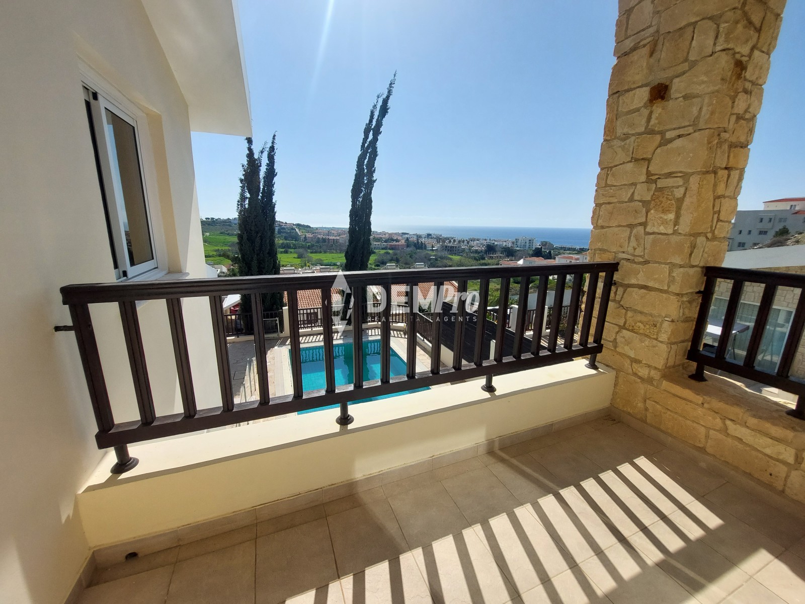 For Sale 4 Bedroom Detached Villa in Chloraka with lovely Sea Views