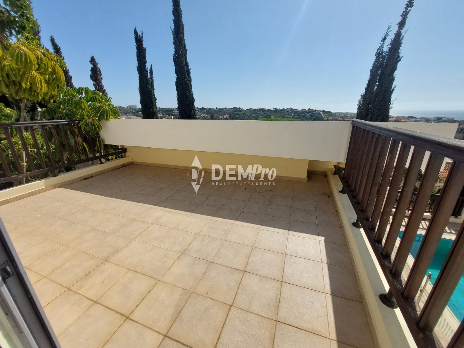 For Sale 4 Bedroom Detached Villa in Chloraka with lovely Sea Views