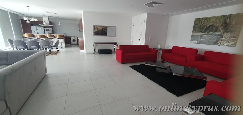 Spacious fully furnished apartment for long term in Paphos center 