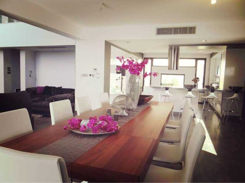 Modern villa with loving view