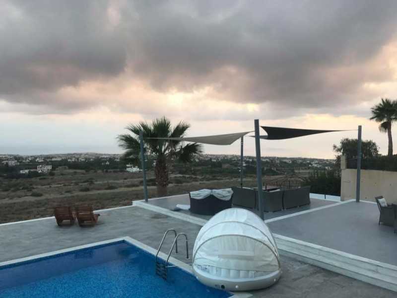 Modern villa with loving view