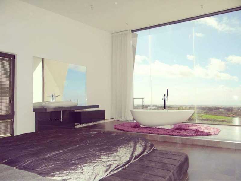 Modern villa with loving view