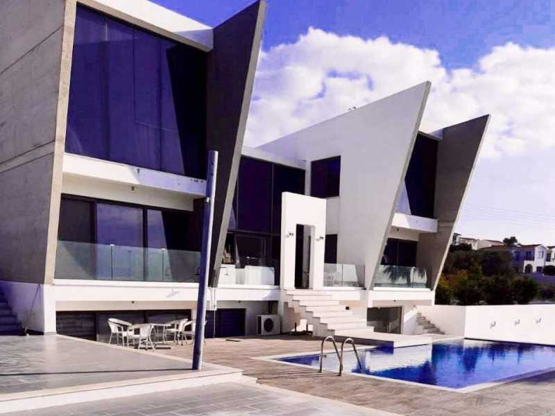 Modern villa with loving view