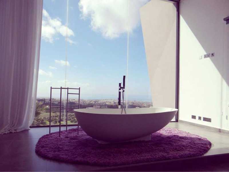 Modern villa with loving view