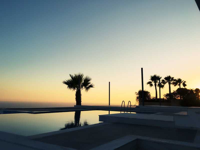 Modern villa with loving view