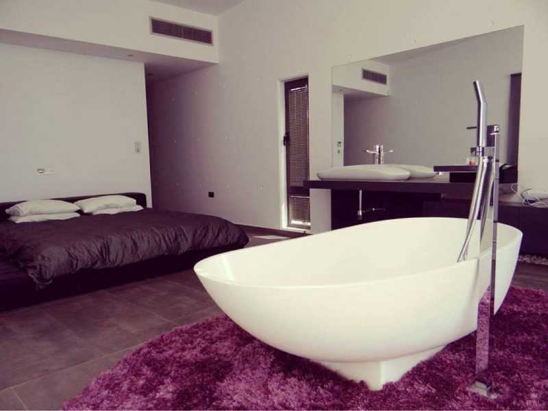 Modern villa with loving view