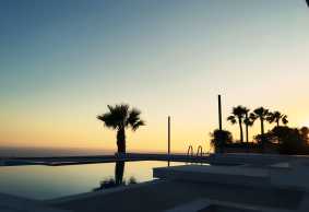 Modern villa with loving view